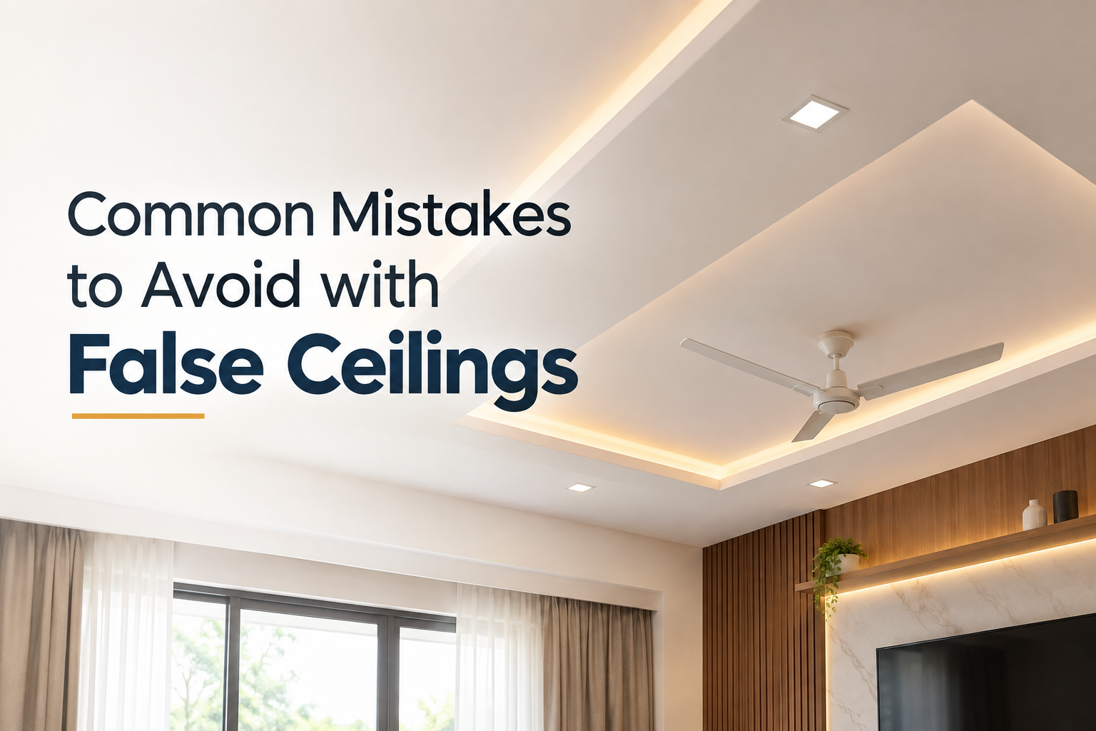 Common Mistakes to Avoid with False Ceilings